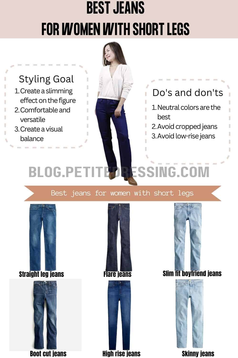 Autonom Tage en risiko pause The Complete Jeans Guide for Women with Short Legs