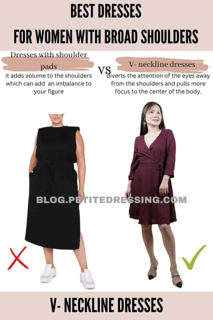 V- neckline dresses