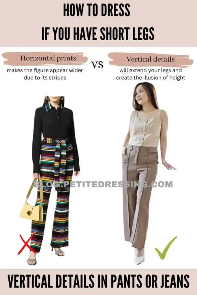 Vertical details in pants or jeans-1