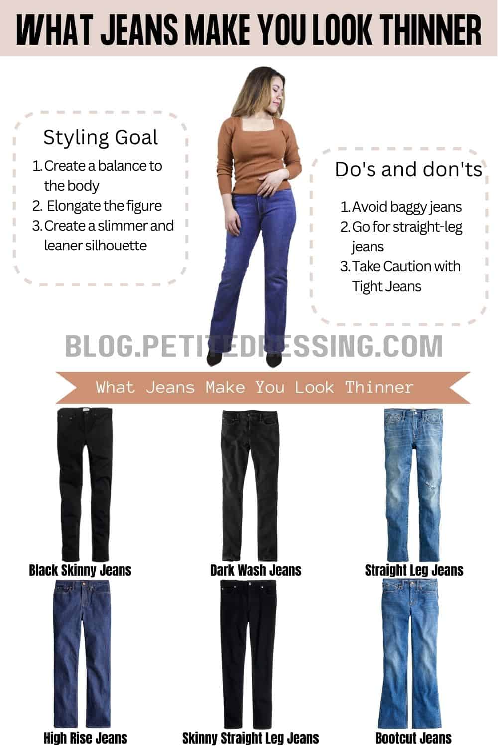 8 Types of Jeans to Make you look Thinner Instantly