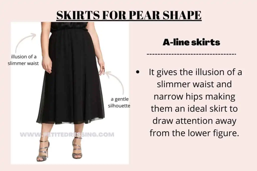 The Complete Skirt Guide for Pear Body Shape - Petite Dressing