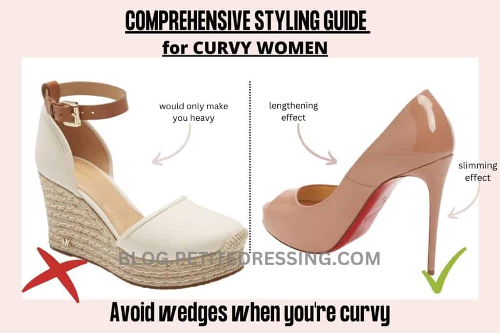 COMPREHENSIVE STYLING GUIDE FOR CURVY WOMEN-AVOID LOOSE-SHOES 2