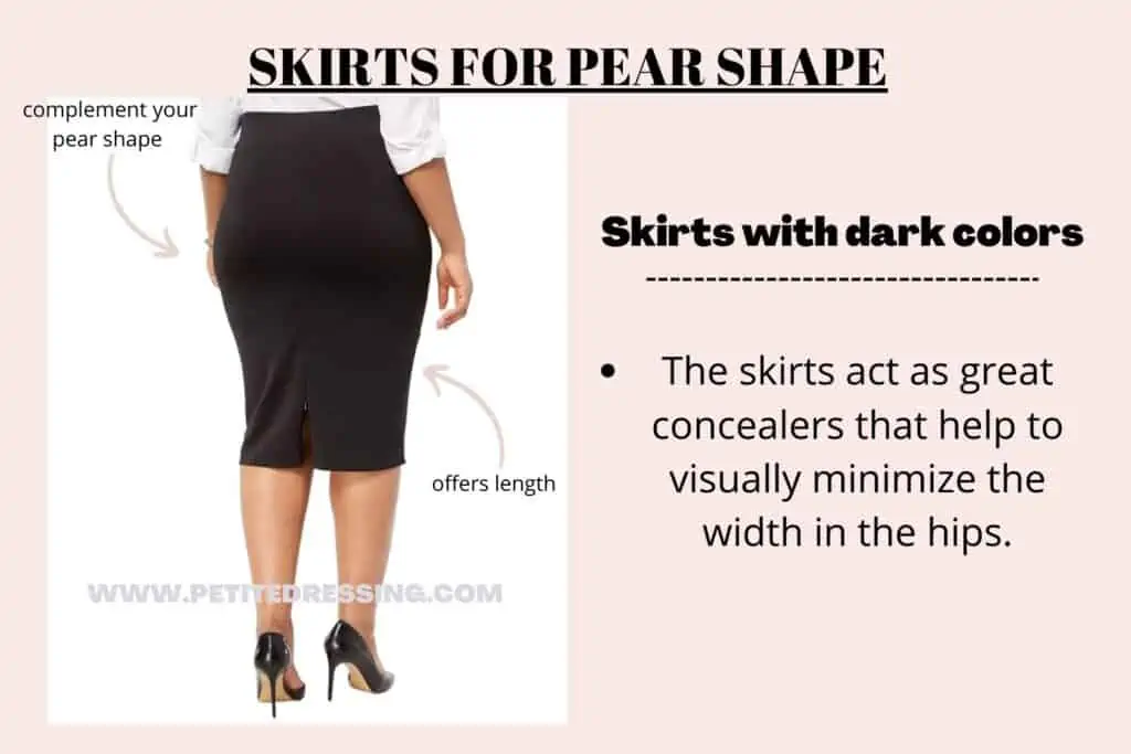 PANTS FOR PEAR SHAPE-DARK COLORED SKIRT