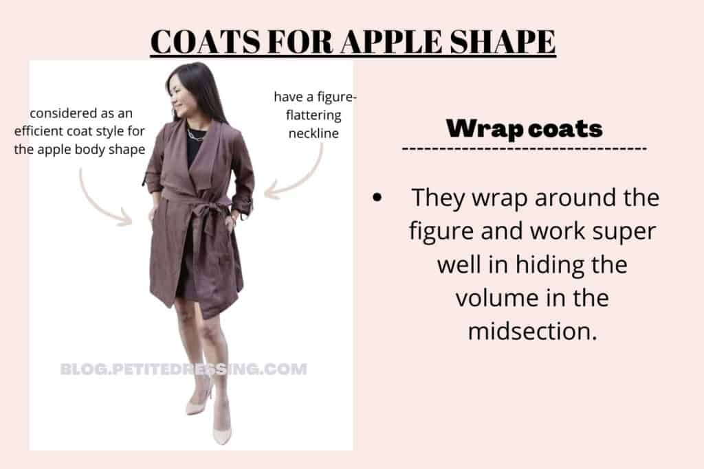 COATS FOR APPLE SHAPE-wrap coats