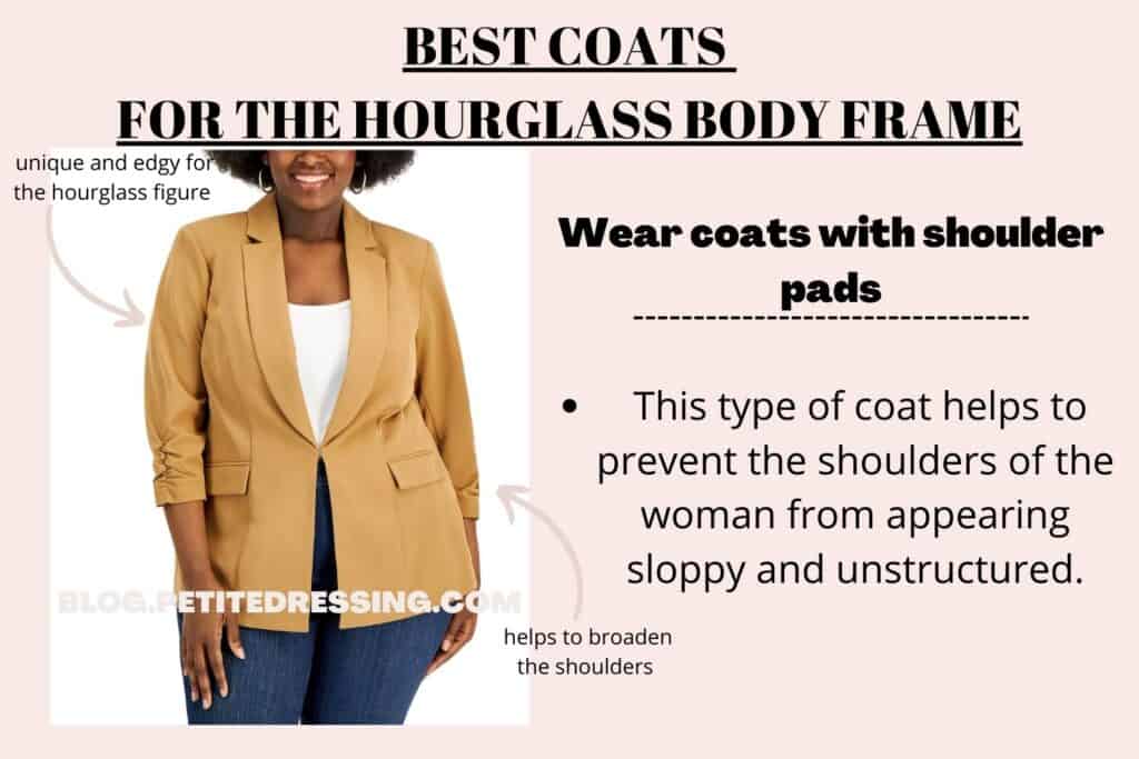 BEST COATS FOR HOURGLASS BODY FRAME-padded shoulder