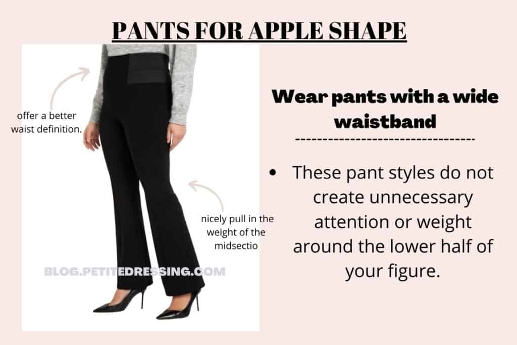 PANTS FOR APPLE -PANTS WITH WIDE LEG PANTS