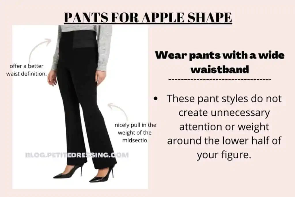PANTS FOR APPLE -PANTS WITH WIDE LEG PANTS
