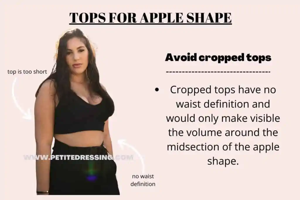 TOPS FOR APPLE SHAPE-avoid cropped tops