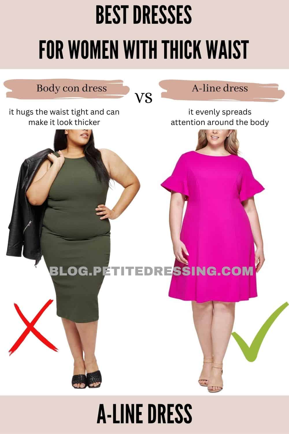 The Complete Dress Guide for Women with a Thick Waist