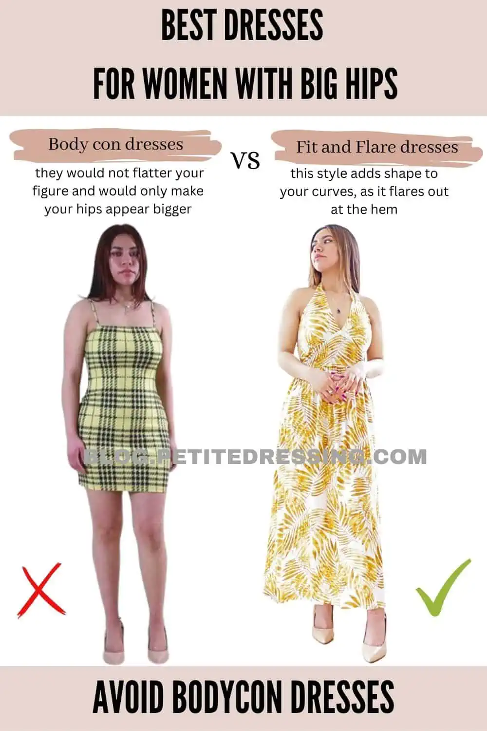 The Complete Dress Guide for Women with Big Hips - Petite Dressing