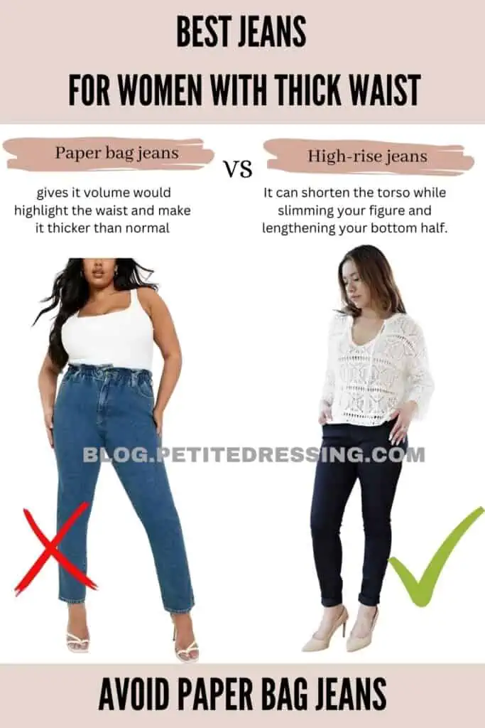 The Comprehensive Jeans Guide for Women with a Thick Waist - Petite ...