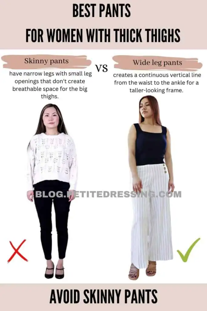 Avoid skinny pants