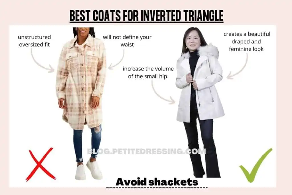 BEST COATS FOR INVERTED TRIANGLE-Avoid shackets