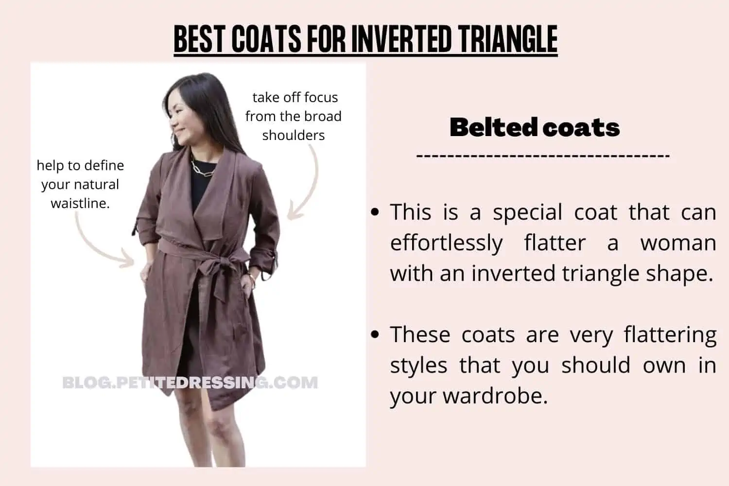 The Comprehensive Coat Guide for Inverted Triangle Body Shape - Petite  Dressing