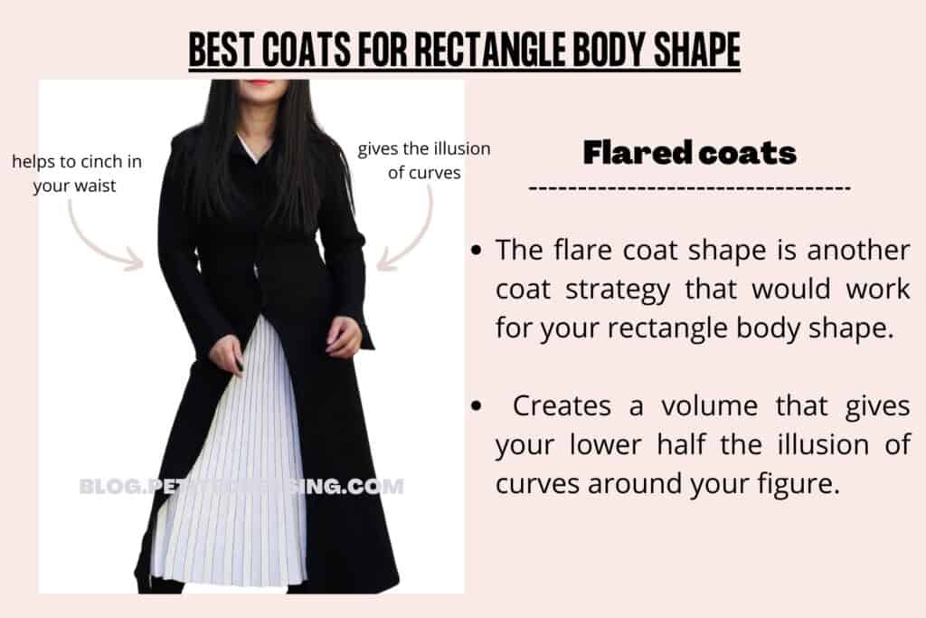 BEST COATS FOR RECTANGLE BODY SHAPE-Flared coats
