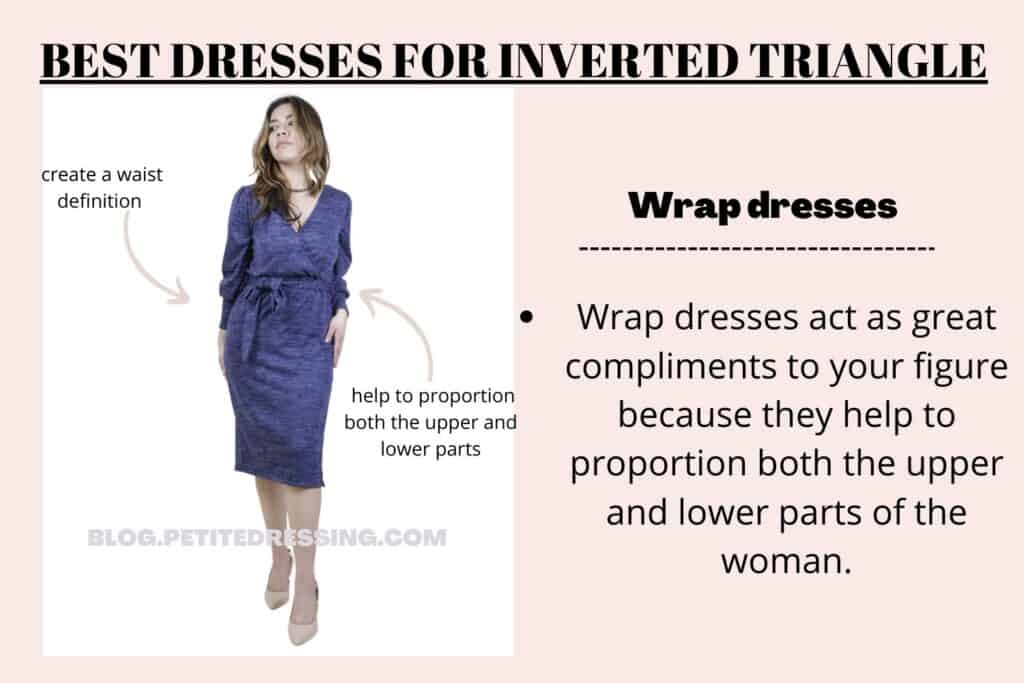 BEST DRESSES FOR INVERTED TRIANGLE-wrap dress