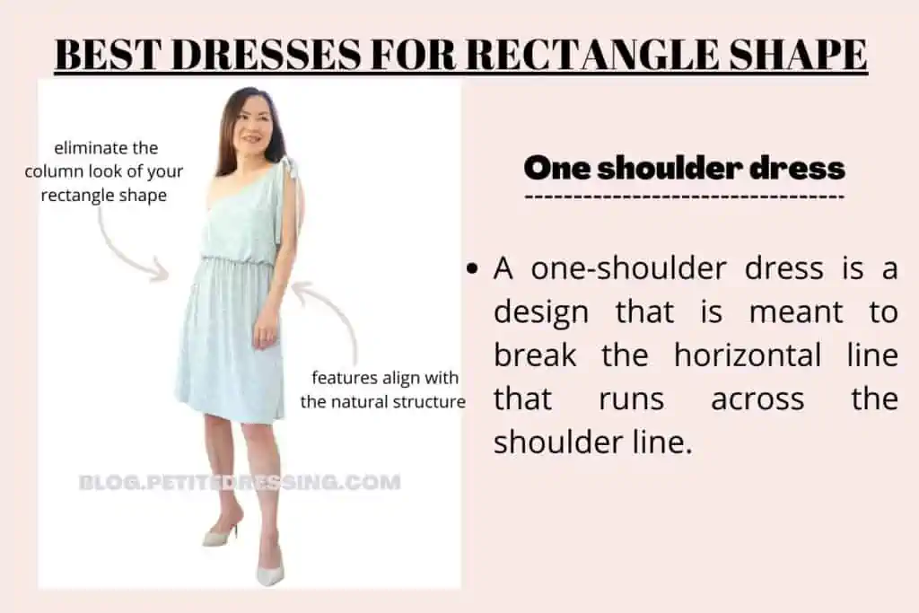BEST DRESSES FOR RECTANGLE SHAPE-One shoulder dress 