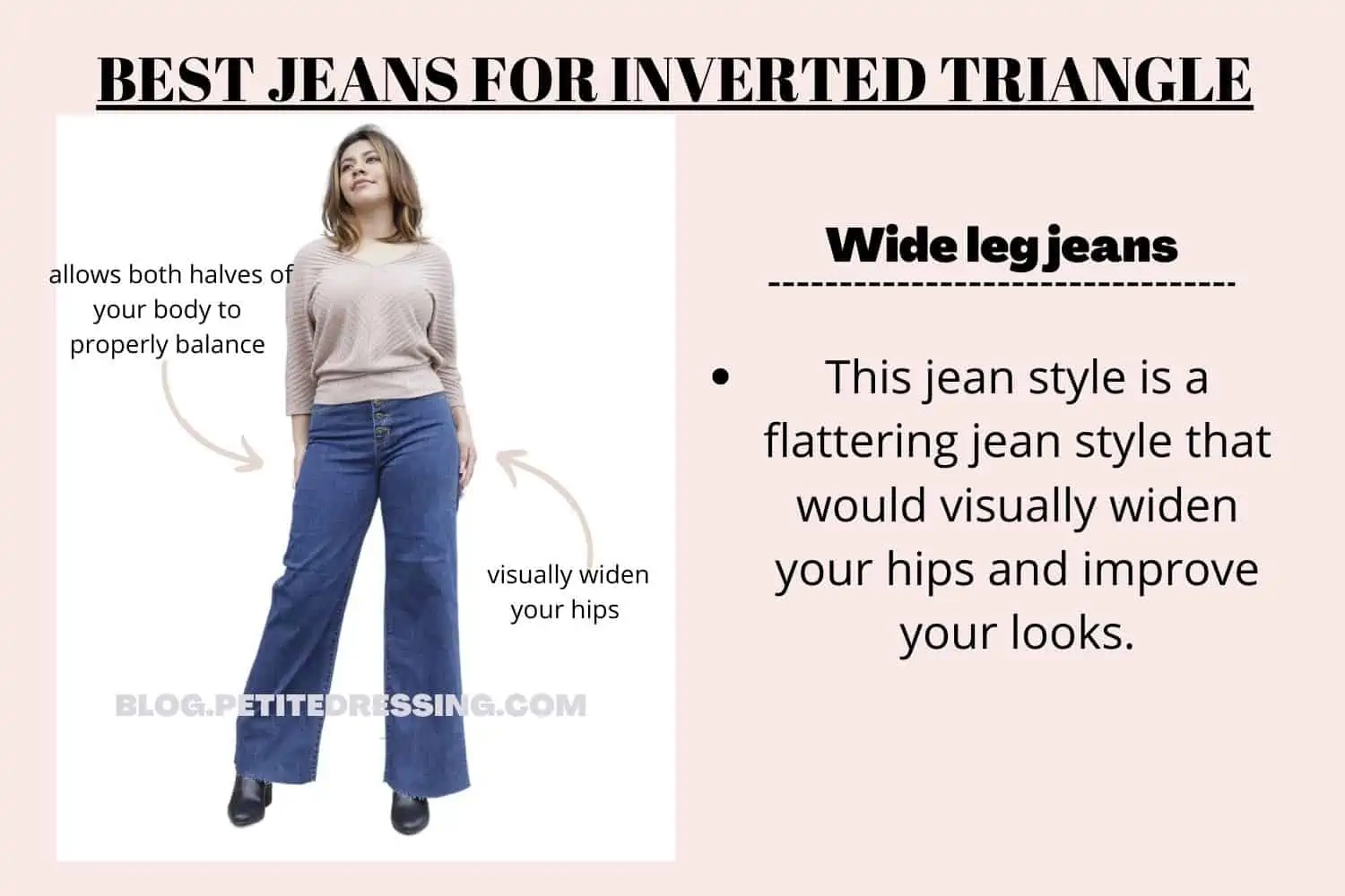 The Complete Jeans Guide for Inverted Triangle Body Shape