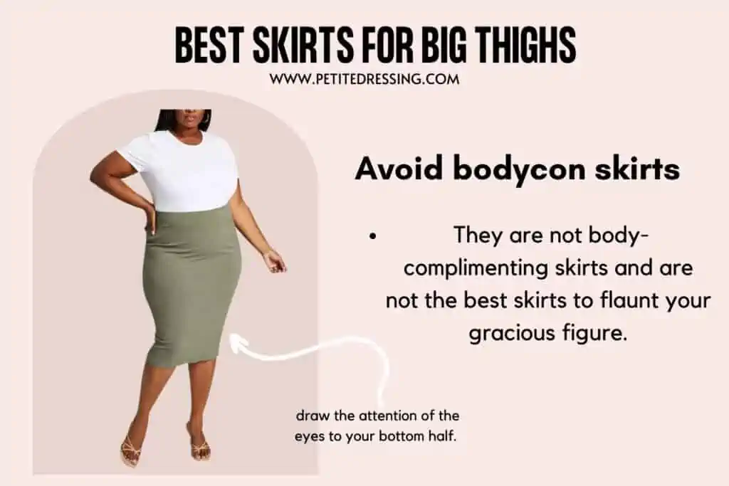 BEST SKIRTS FOR BIG THIGHS-Avoid bodycon skirts (1)