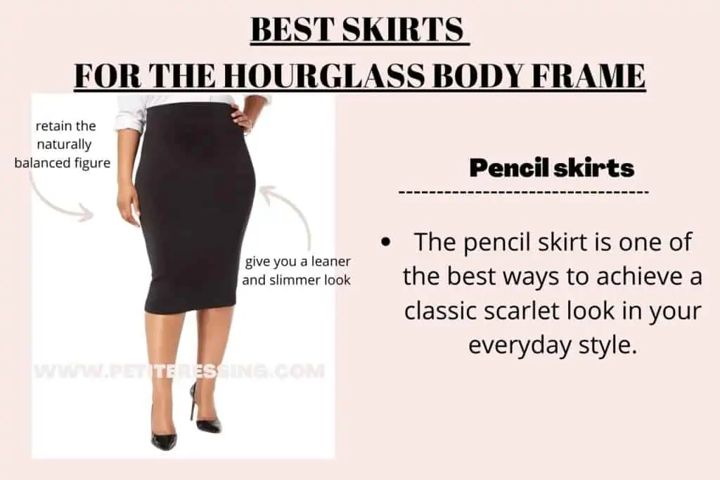BEST SKIRTS FOR HOURGLASS BODY FRAME-PENCIL