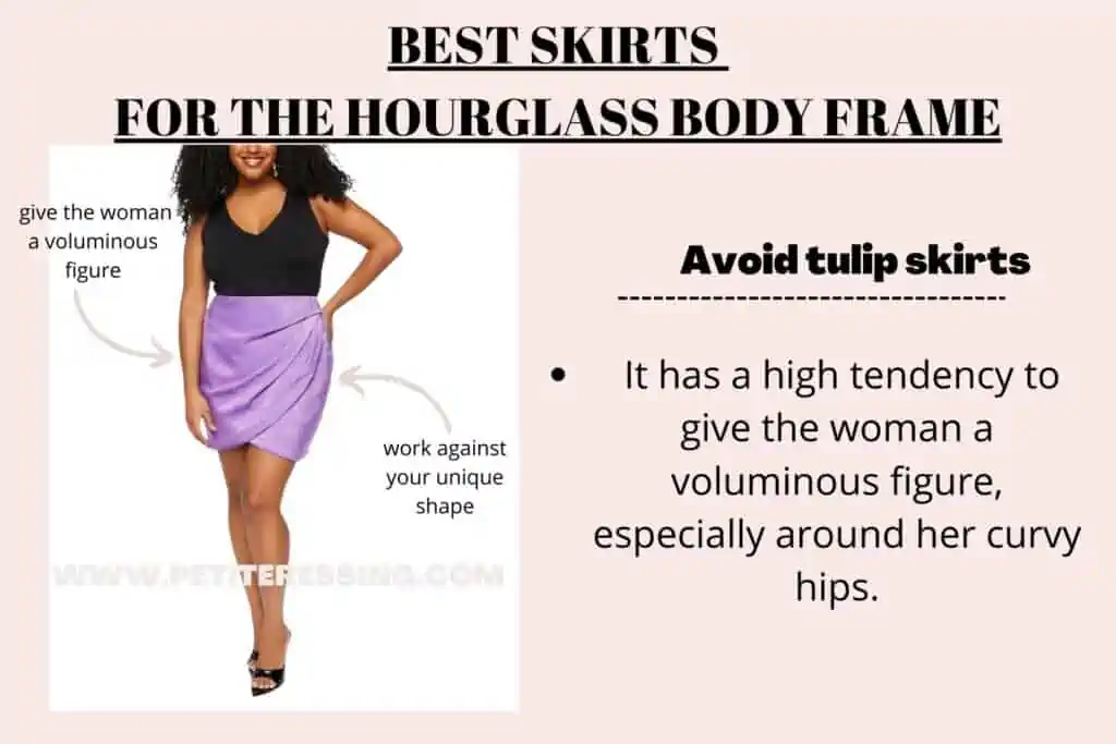 BEST SKIRTS FOR HOURGLASS BODY FRAME-avoid tulip skirts