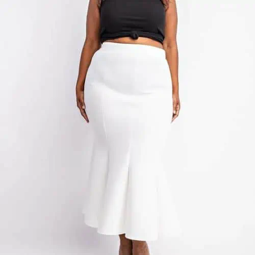 BEST SKIRTS FOR HOURGLASS BODY FRAME-mermaid skirt