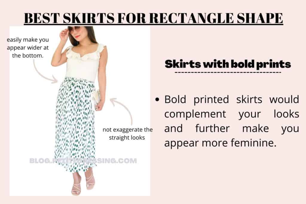 BEST SKIRTS FOR RECTANGLE SHAPE-Skirts with bold prints