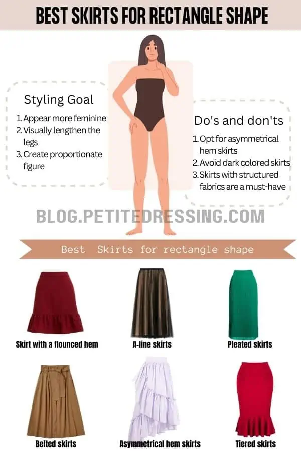 Pencil skirt 2025 rectangle body