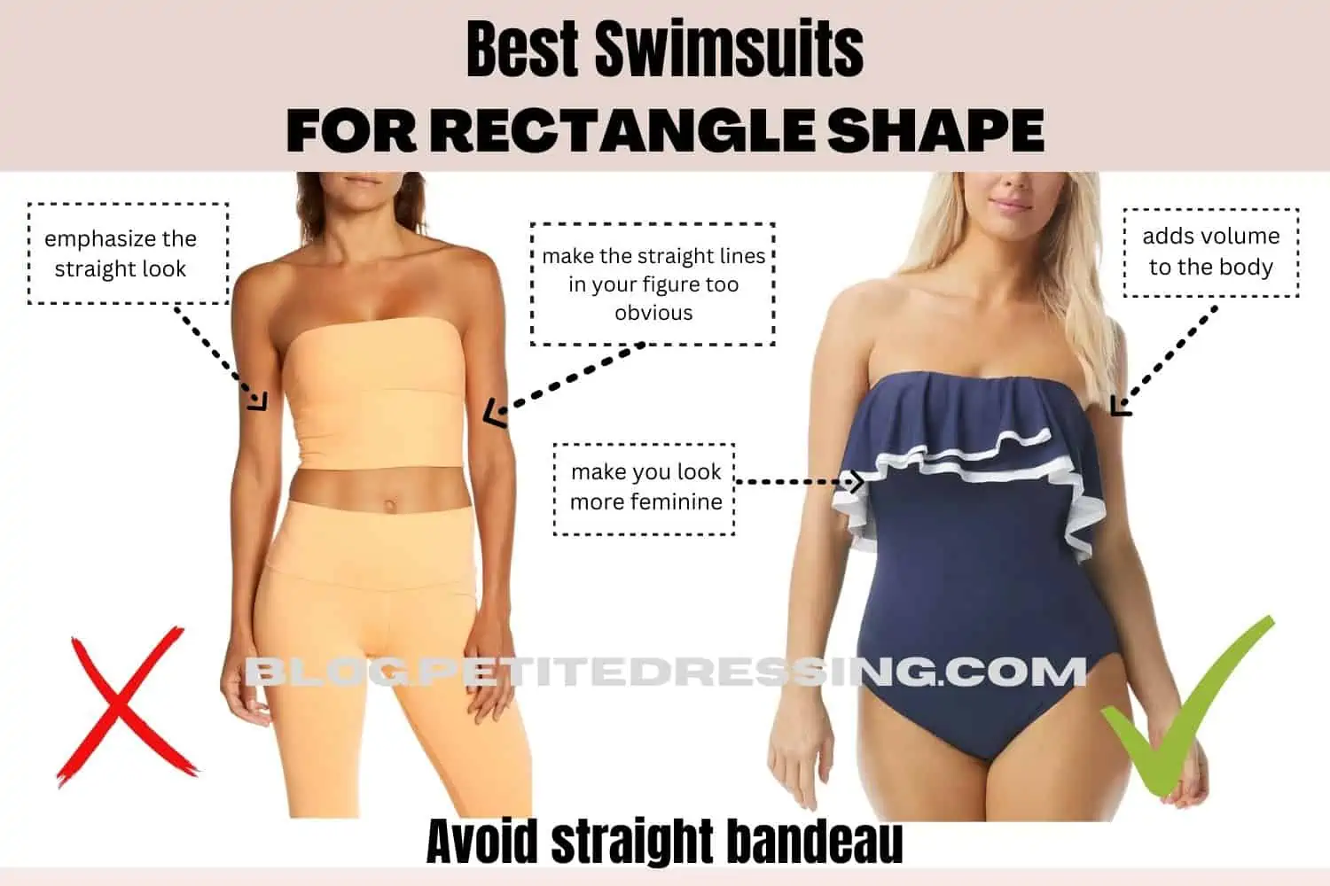 Swimsuits for store straight figures