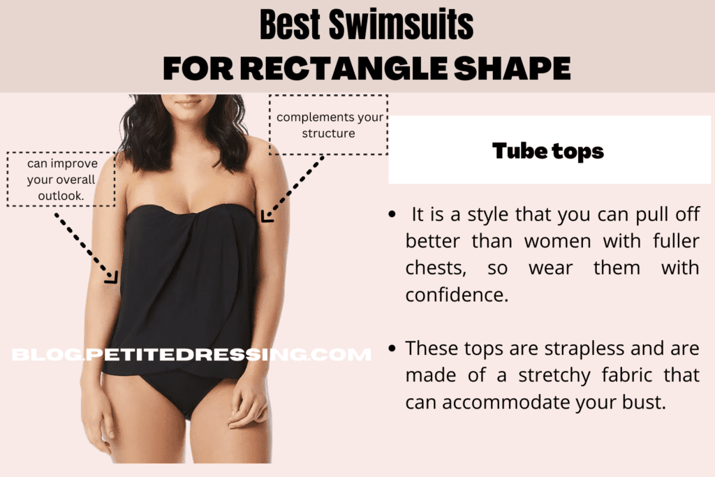 BEST SWIMSUITS FOR RECTANGLE SHAPE-Tube tops