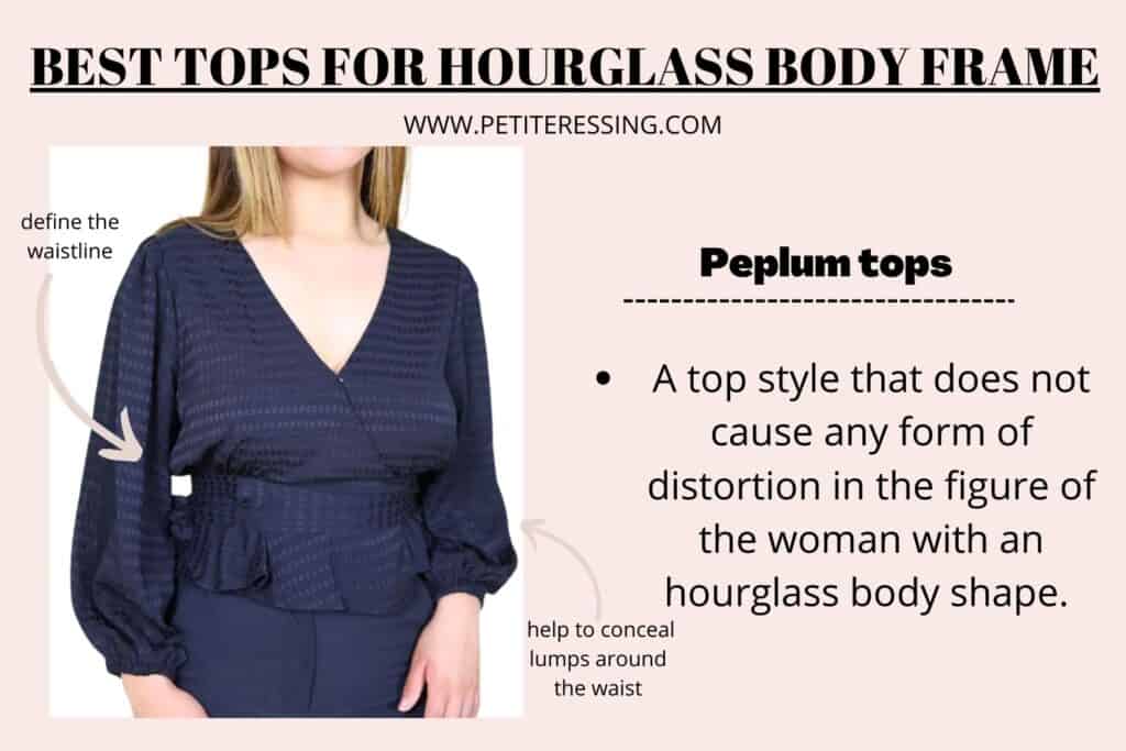 BEST TOPS FOR HOURGLASS BODY FRAME-peplum
