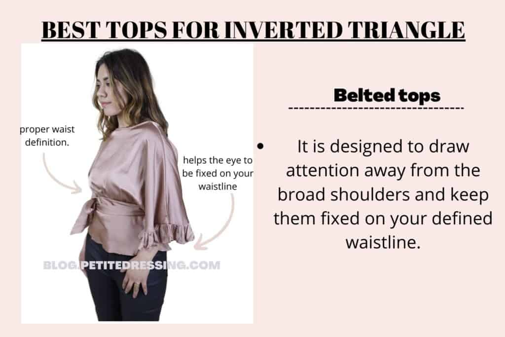 BEST TOPS FOR INVERTED TRIANGLE-Belted tops
