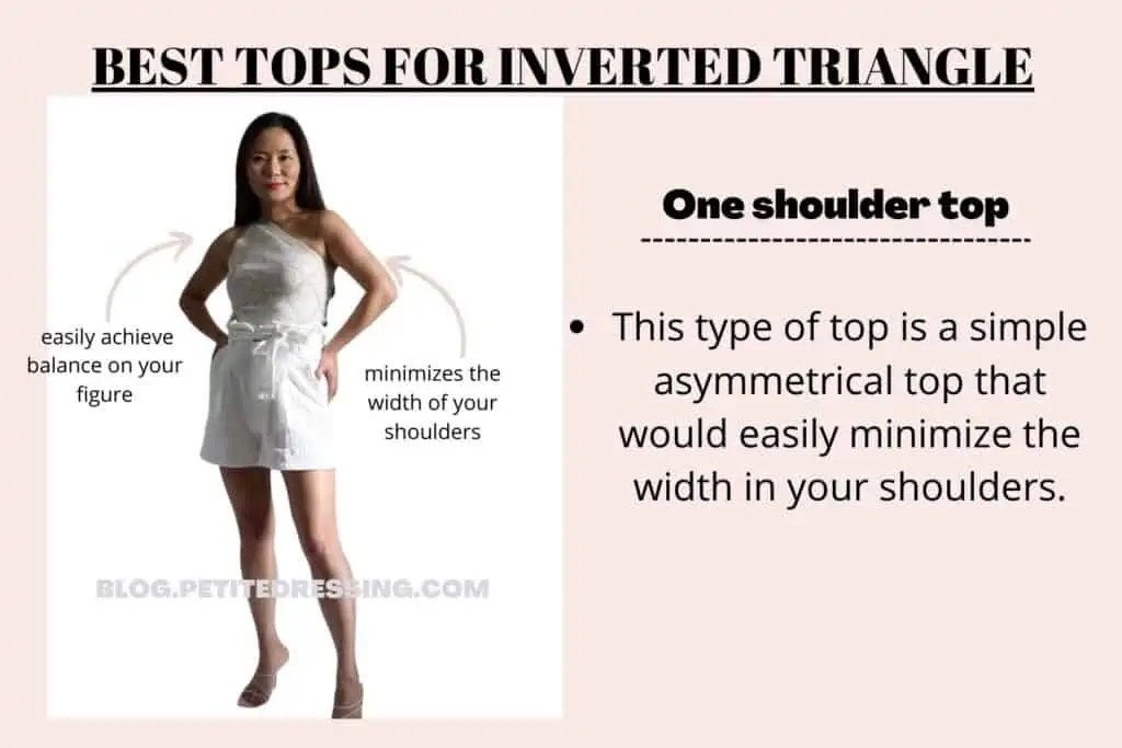 BEST TOPS FOR INVERTED TRIANGLE-One shoulder tops