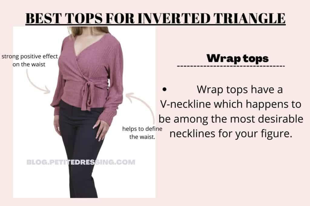 BEST TOPS FOR INVERTED TRIANGLE-Wrap tops