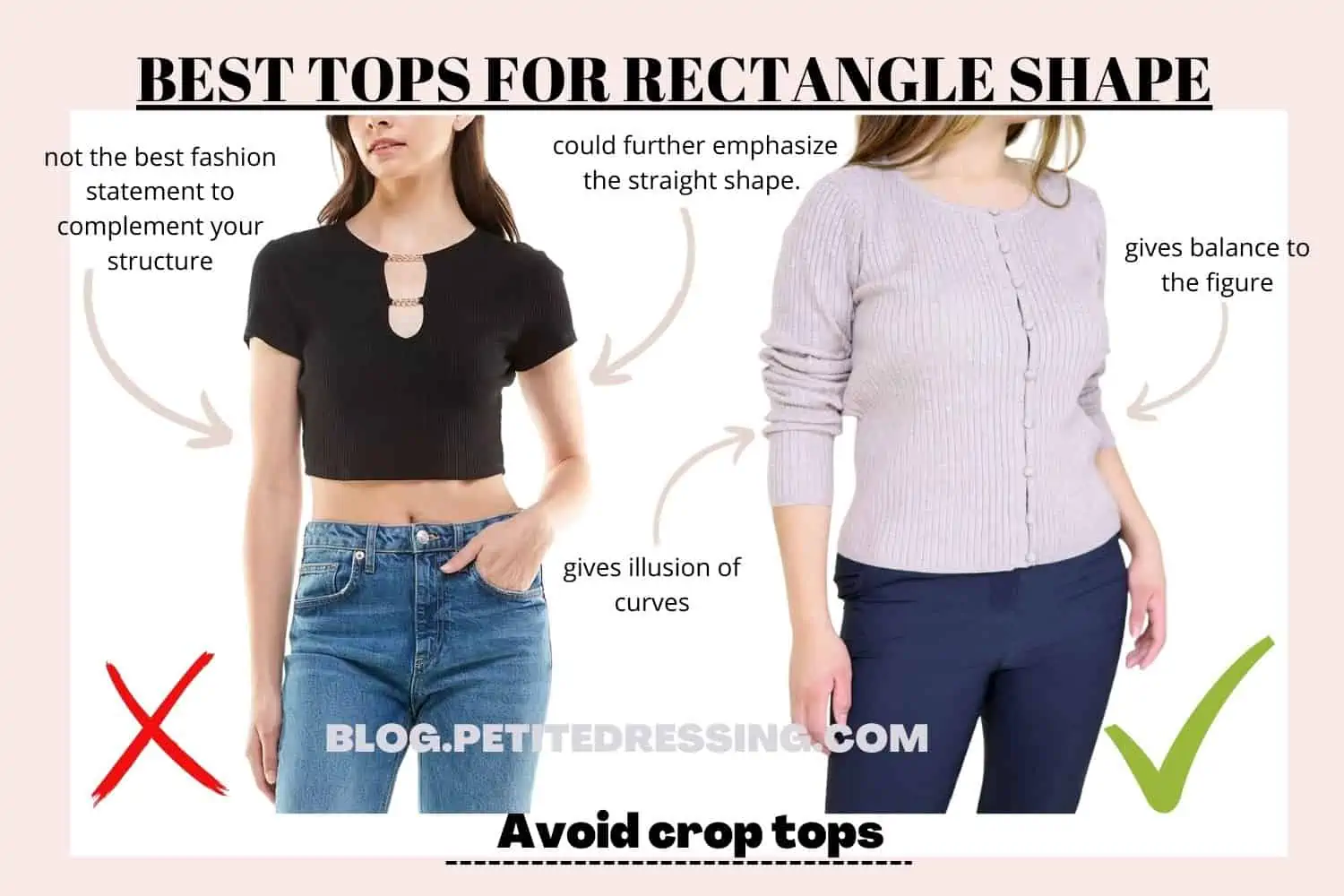 BEST TOPS FOR RECTANGLE SHAPE