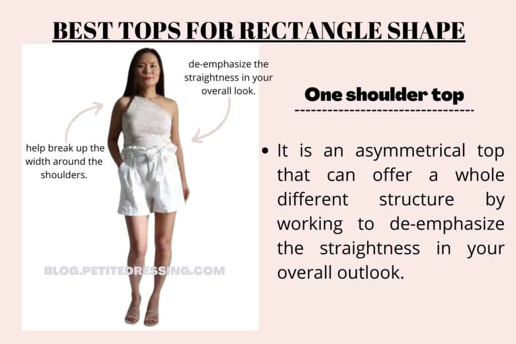 BEST TOPS FOR RECTANGLE SHAPE-One shoulder top