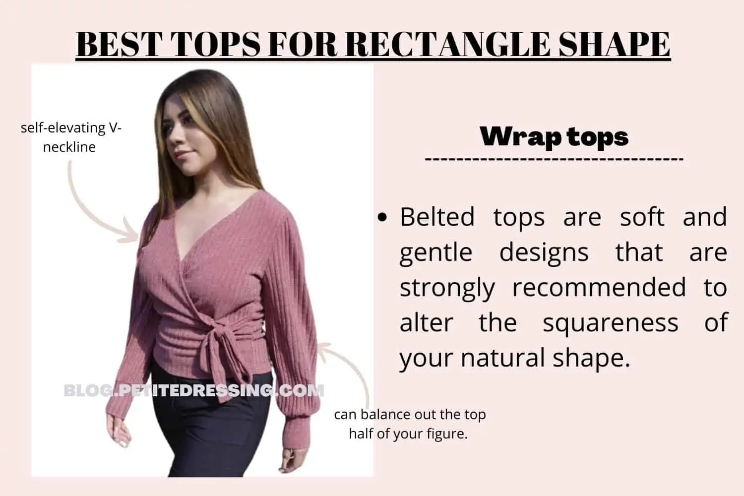 BEST TOPS FOR RECTANGLE SHAPE - Petite Dressing