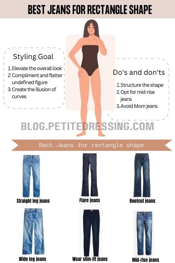 The Complete Jeans Guide For The Rectangle Body Type