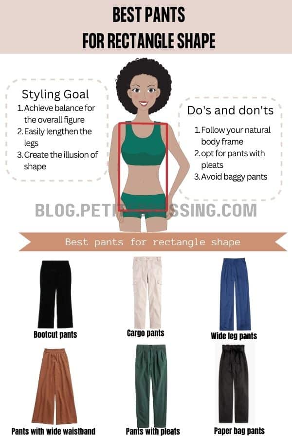 The Complete Pants Guide for Rectangle Body Type