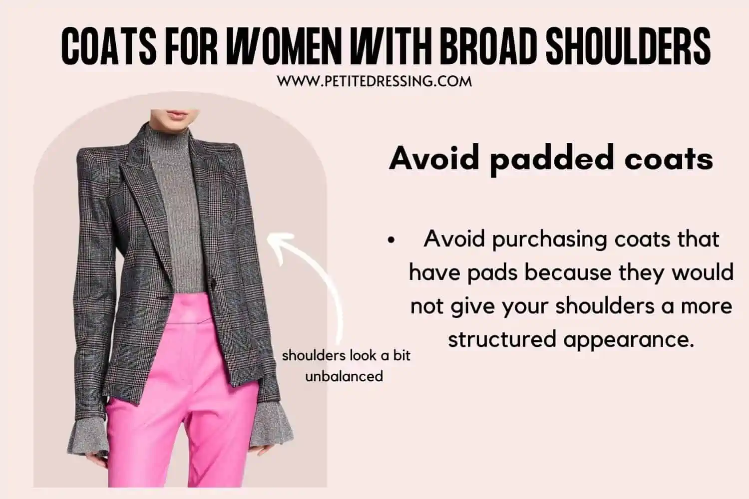 The Complete Coat Guide for Women with Broad Shoulders - Petite Dressing