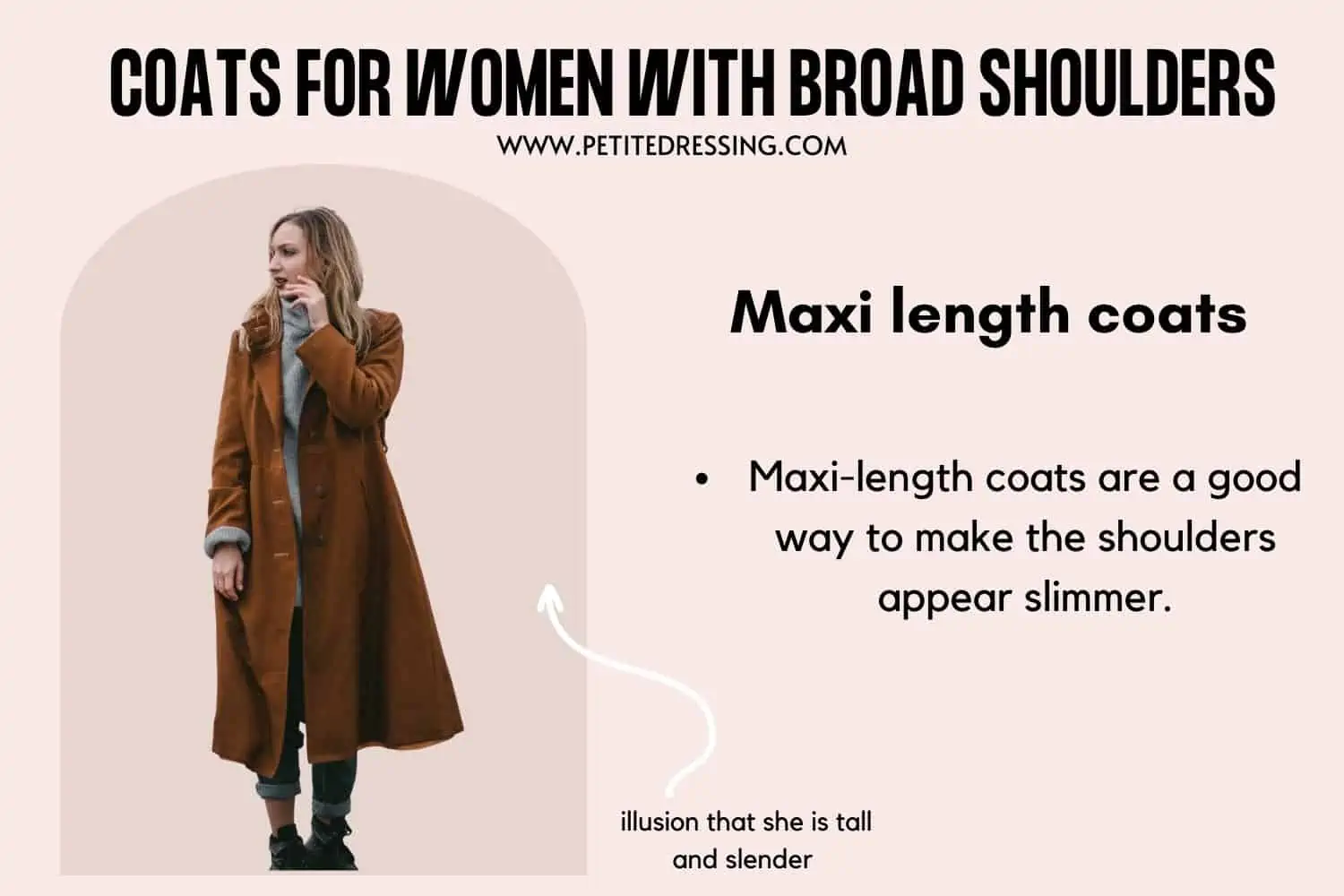 The Complete Coat Guide for Women with Broad Shoulders - Petite