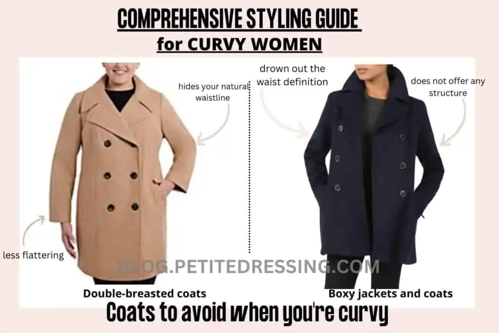 COMPREHENSIVE STYLING GUIDE FOR CURVY WOMEN-coats to avoid when you're curvy