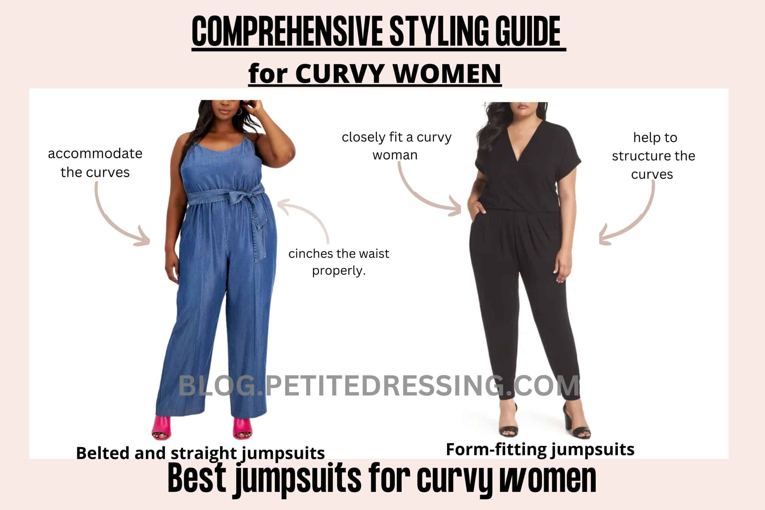 COMPCOMPREHENSIVE STYLING GUIDE FOR CURVY WOMEN-AVOID LOOSE-JUMPSUIT ...