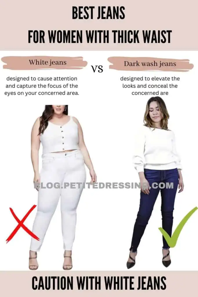 The Comprehensive Jeans Guide for Women with a Thick Waist - Petite ...