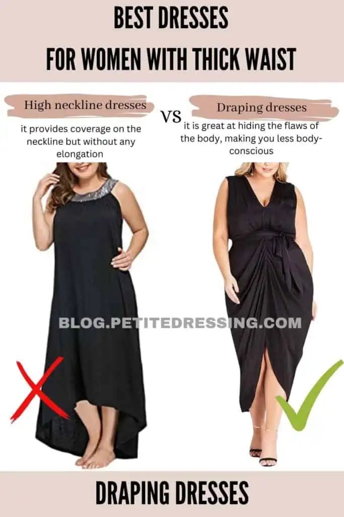 The Complete Dress Guide for Women with a Thick Waist - Petite Dressing