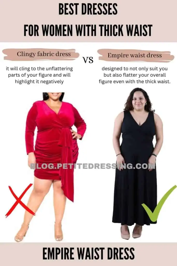 The Complete Dress Guide for Women with a Thick Waist - Petite Dressing