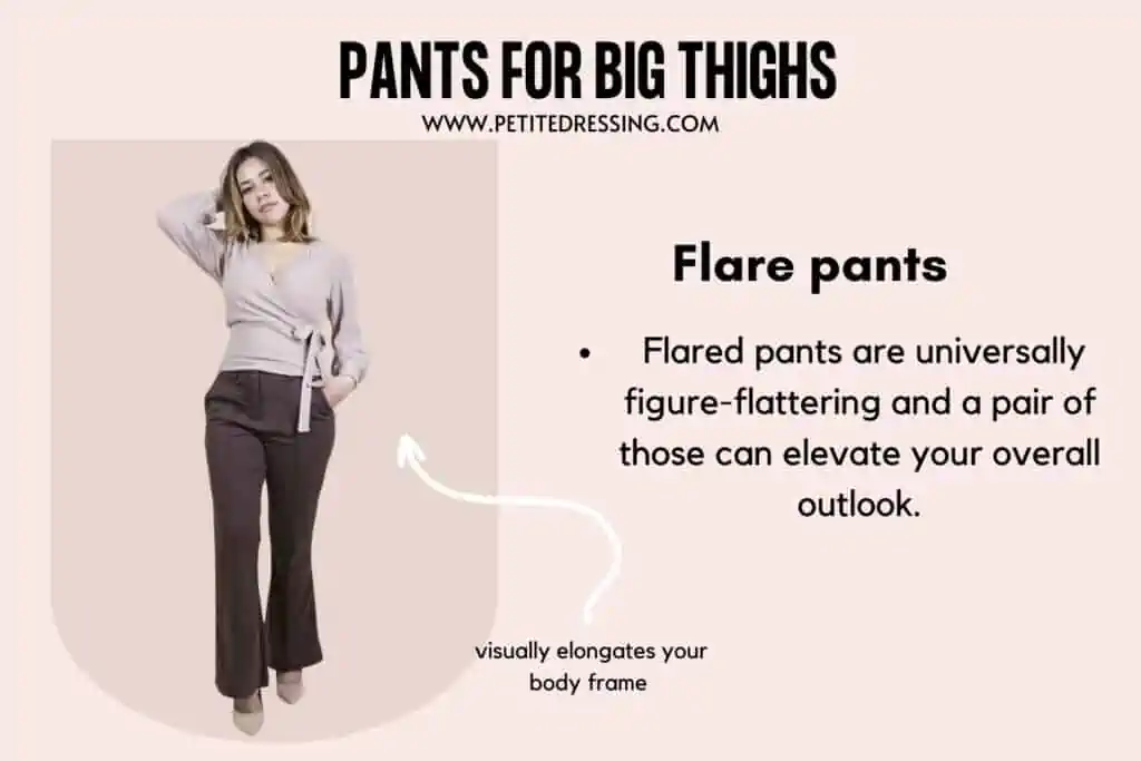 Flattering trousers for large thighs sale