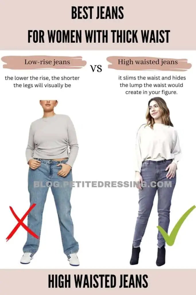 High waisted jeans