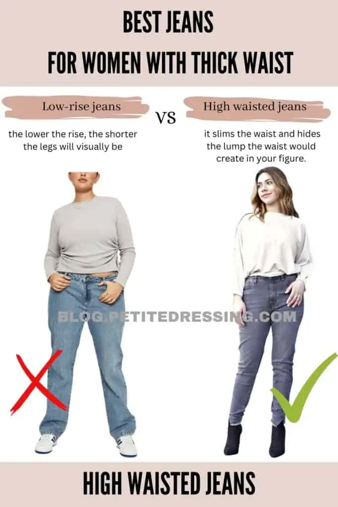 The Comprehensive Jeans Guide for Women with a Thick Waist - Petite ...