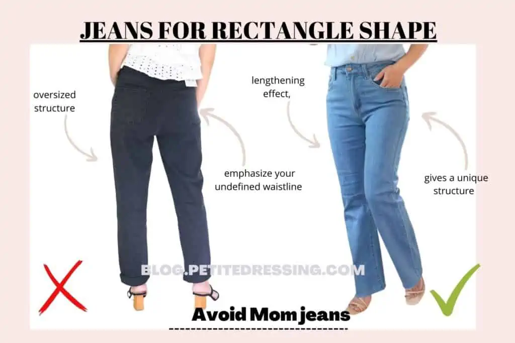 JEANS FOR RECTANGLE SHAPE-Avoid Mom jeans